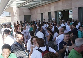 Protesta de los médicos del pasado mes de mayo.