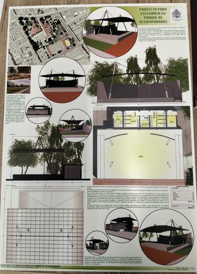 Panel explicativo del proyecto mostrado, este miércoles.