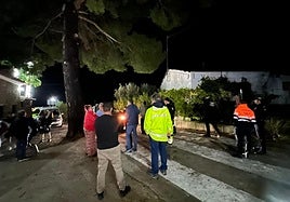 La evacuación, este miércoles, del camping La Puerta.