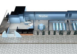 Recreación virtual de cómo quedará el Centro de Tecnología y Digitalización 'Nube', en el antiguo mercado de Gisbert.