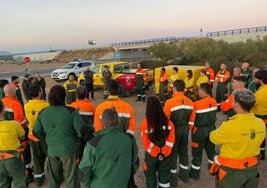 Algunos de los efectivos desplazados desde la Comunidad a la provincia de Valencia tras la devastadora DANA.