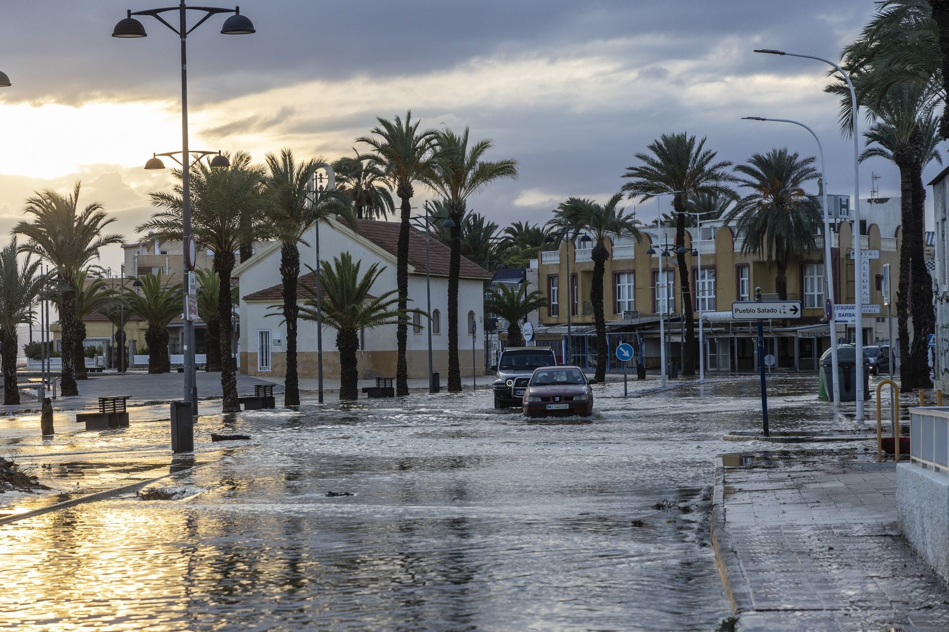 En imágenes | Mazarrón se lleva la peor parte de la alerta naranja por lluvia