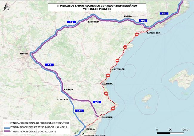 Nuevo itineraro de largo recorrido para vehículos pesados.