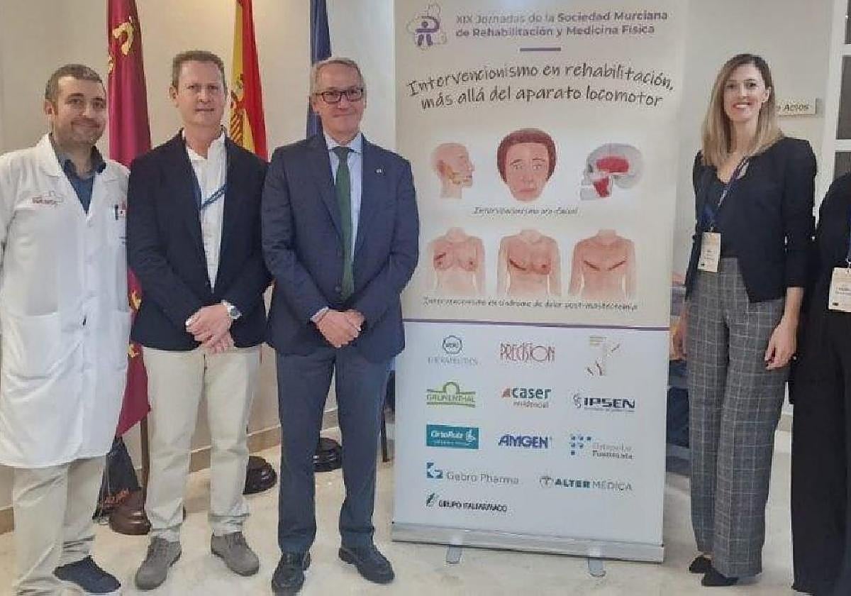Responsables de las Jornadas de la Sociedad Murciana de Rehabilitación y Medicina Física, en Cieza.