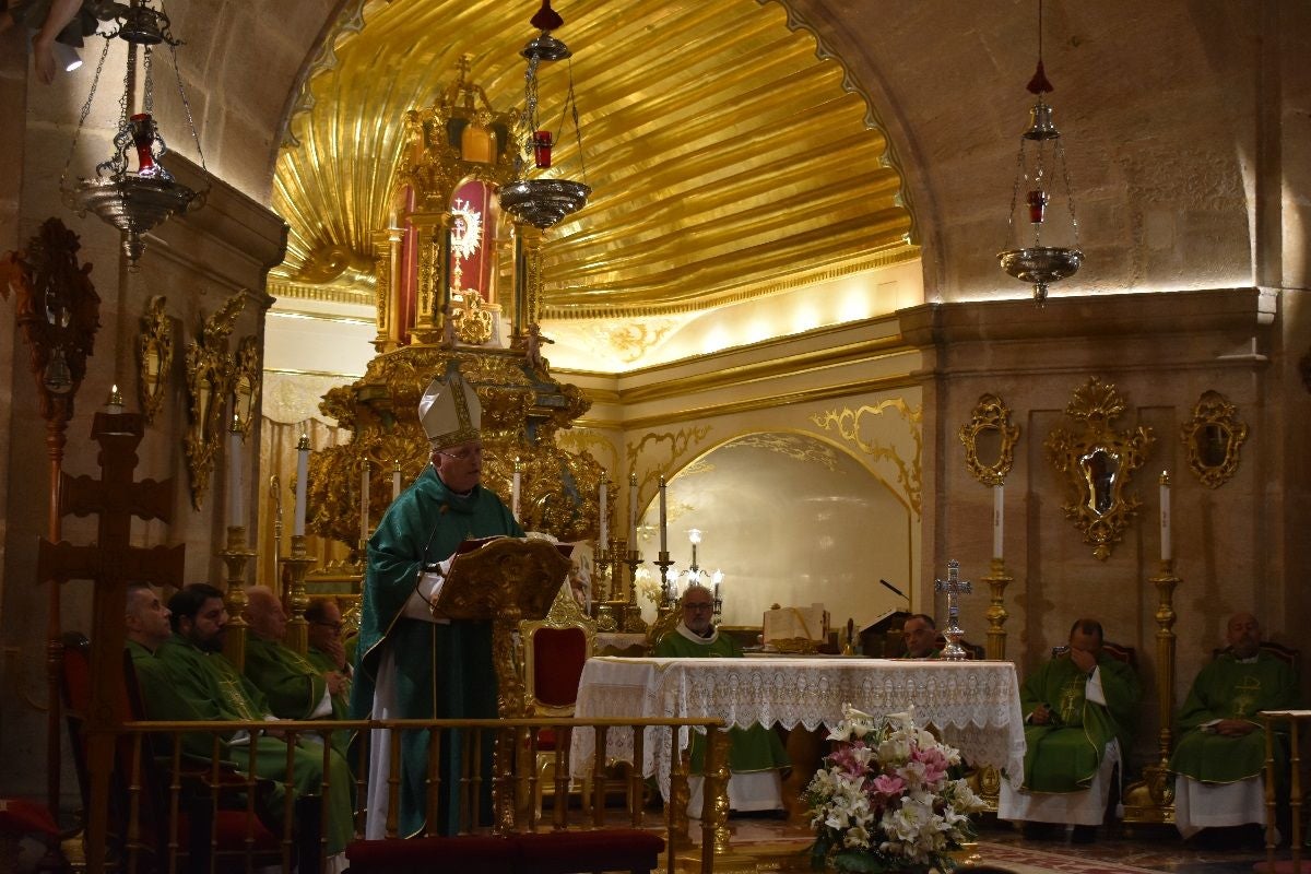 Abanilla peregrina a Caravaca - Misa del Peregrino