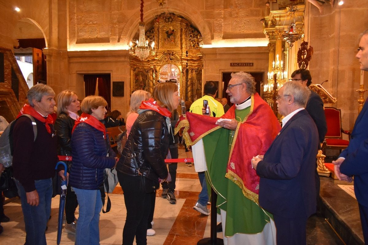 Abanilla peregrina a Caravaca - Misa del Peregrino