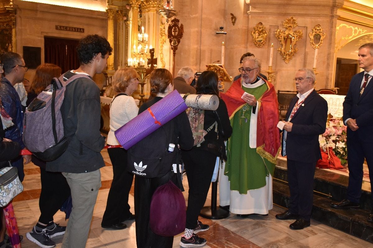 Abanilla peregrina a Caravaca - Misa del Peregrino