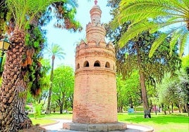 El palomar de Villa Carmen, en el jardín del mismo nombre.