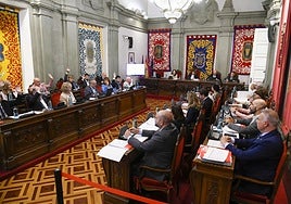 Votación en el último Pleno del Ayuntamiento de Cartagena.