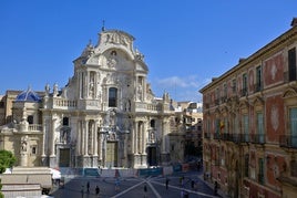 La fachada de la Catedral de Murcia, libre de andamios, en imágenes