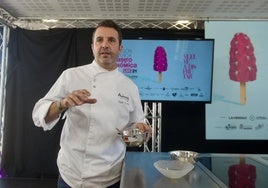 El chef Rafa Soler, durante su anterior visita a Región de Murcia Gastronómica, en 2021.