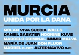 Cartel del concierto 'Murcia unida por la DANA'.