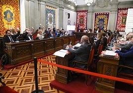 La Corporación municipal, reunida durante un Pleno el pasado 30 de octubre.