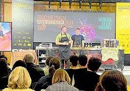 Marco Antonio Iniesta, de Frases, este viernes en Región de Murcia Gastronómica.