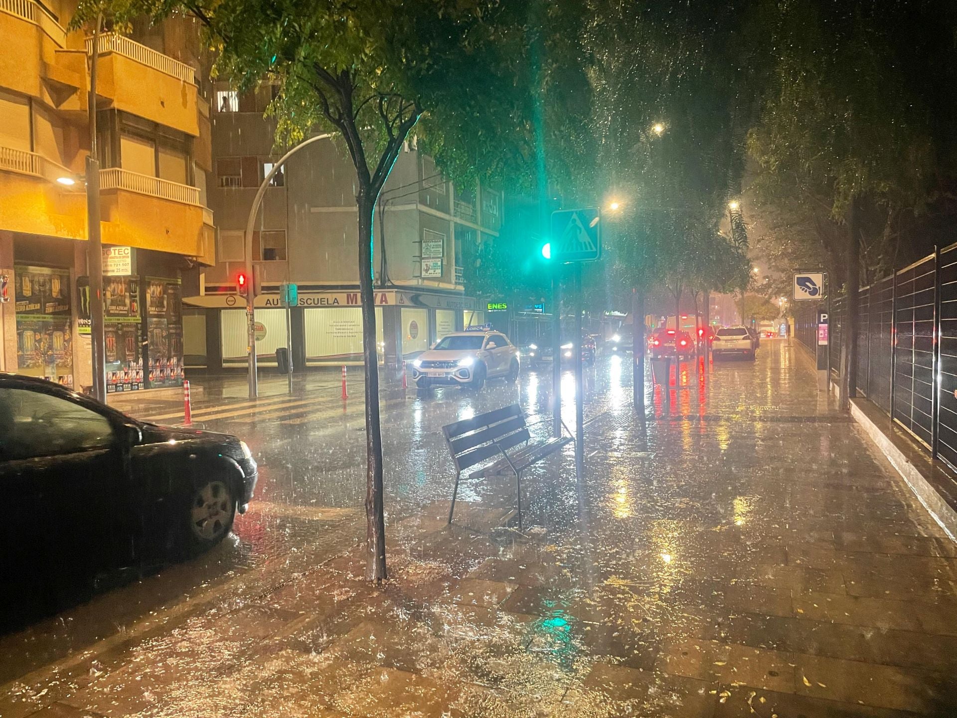 Las imágenes de la lluvia en Lorca