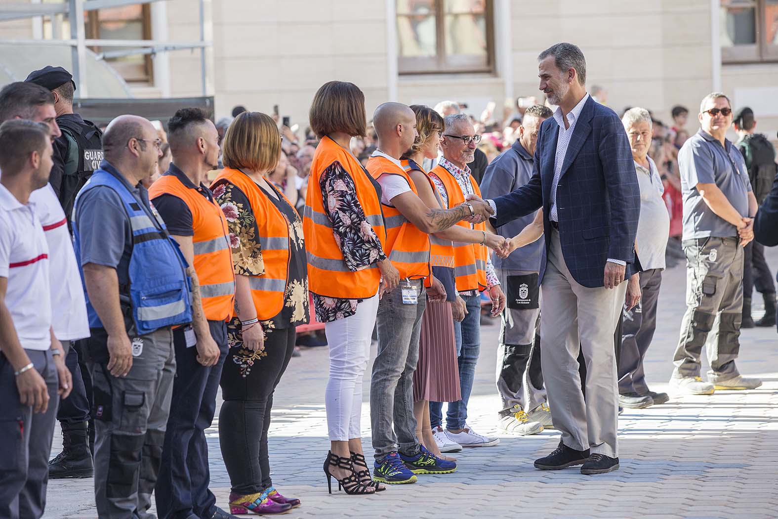 Imagen secundaria 1 - Visita de los Reyes a Los Alcázares el cuatro de octubre.