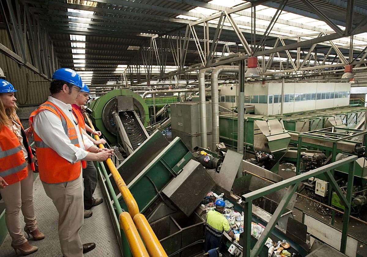 Instalaciones de separación de residuos en Cañada Hermosa, en una foto de archivo.