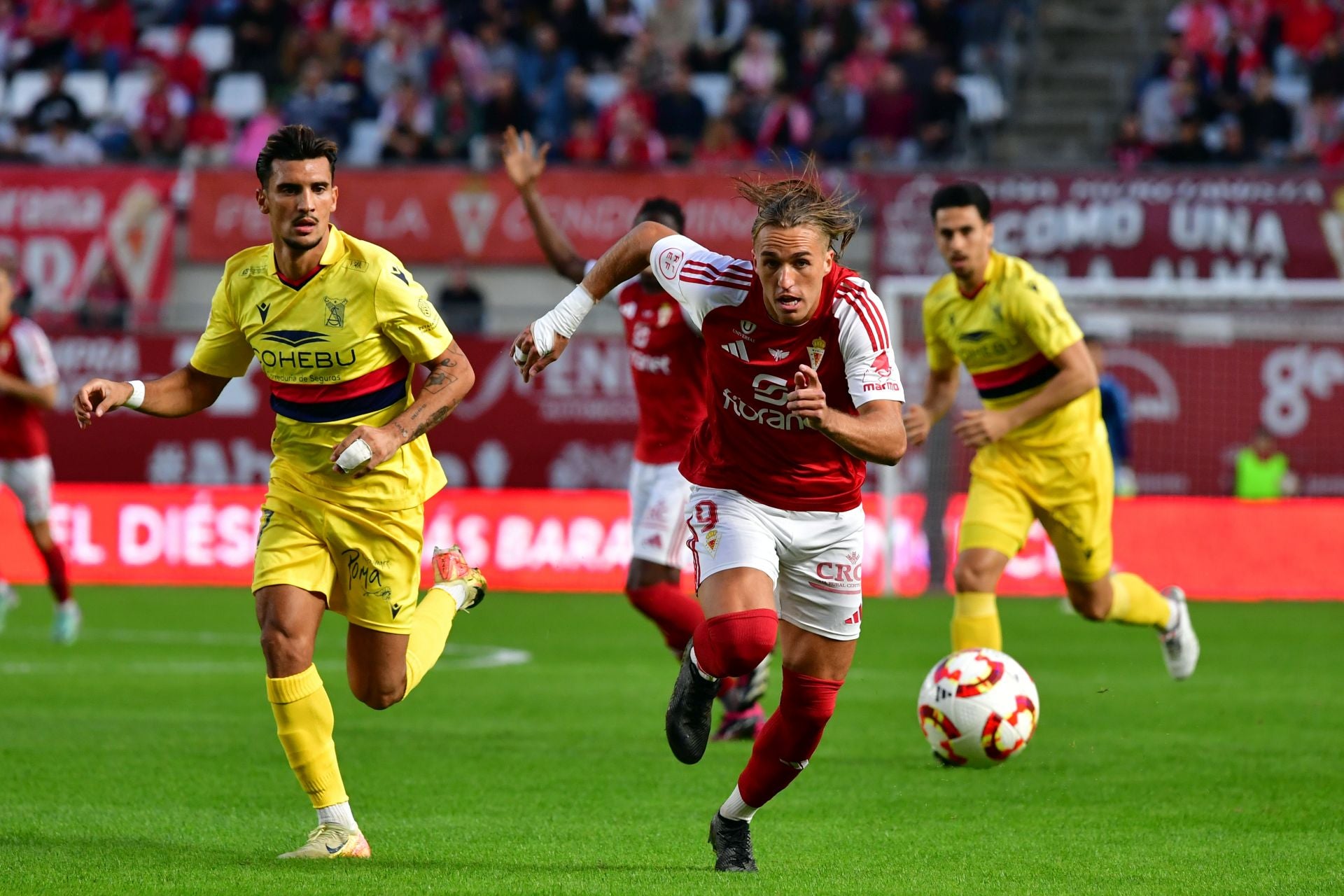 El empate del Real Murcia frente al Atlético Sanluqueño, en imágenes