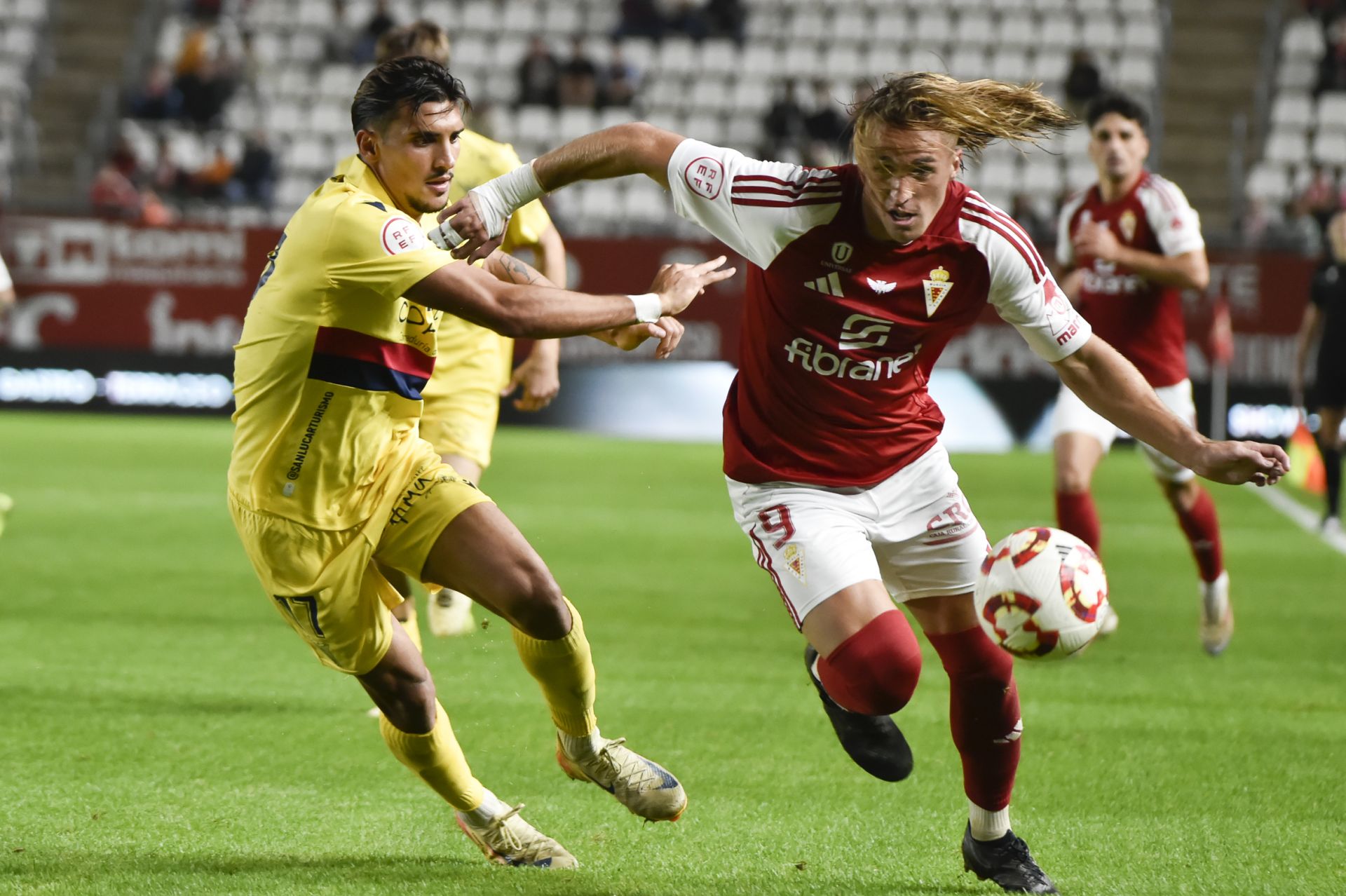 El empate del Real Murcia frente al Atlético Sanluqueño, en imágenes