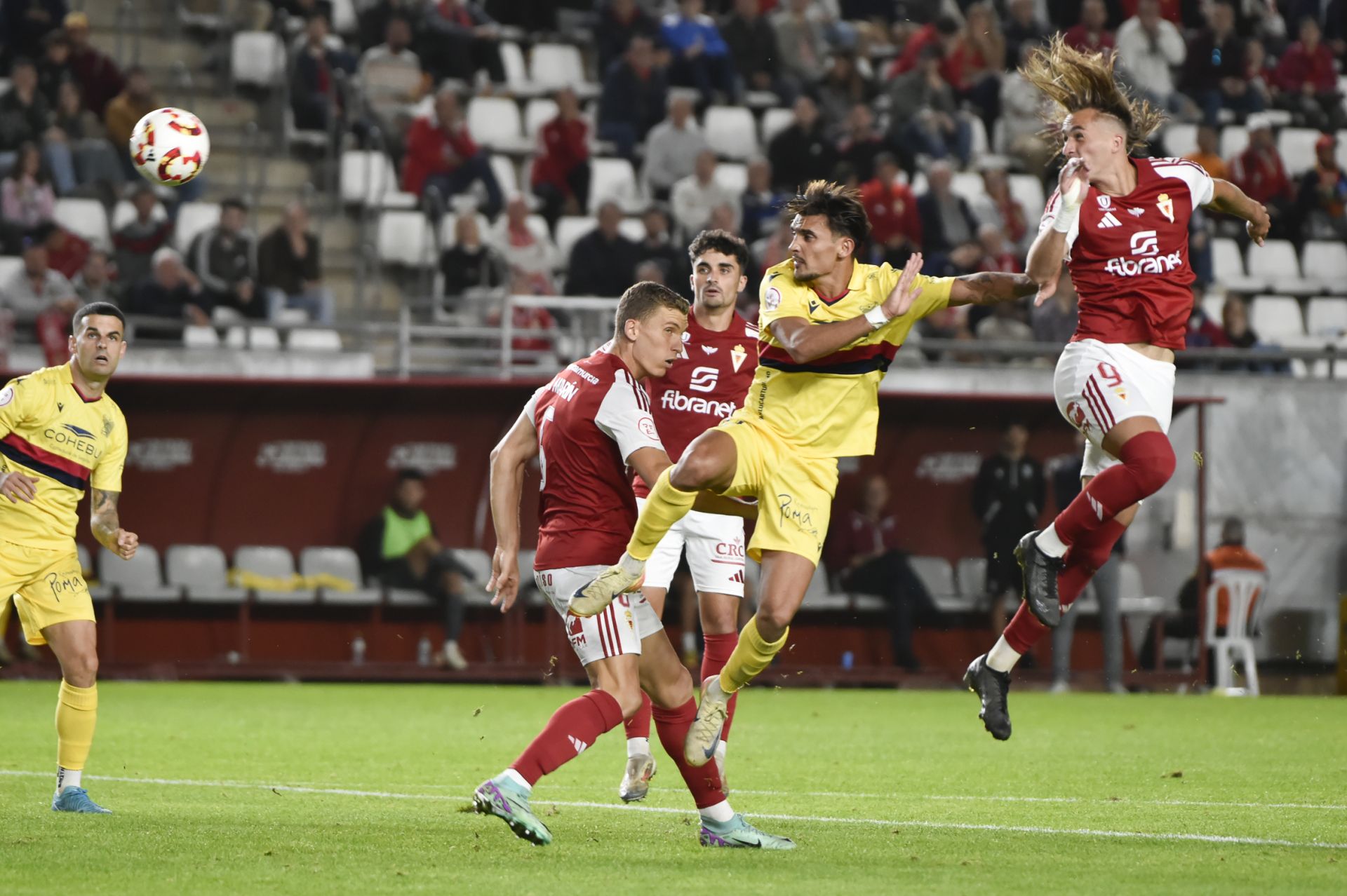 El empate del Real Murcia frente al Atlético Sanluqueño, en imágenes