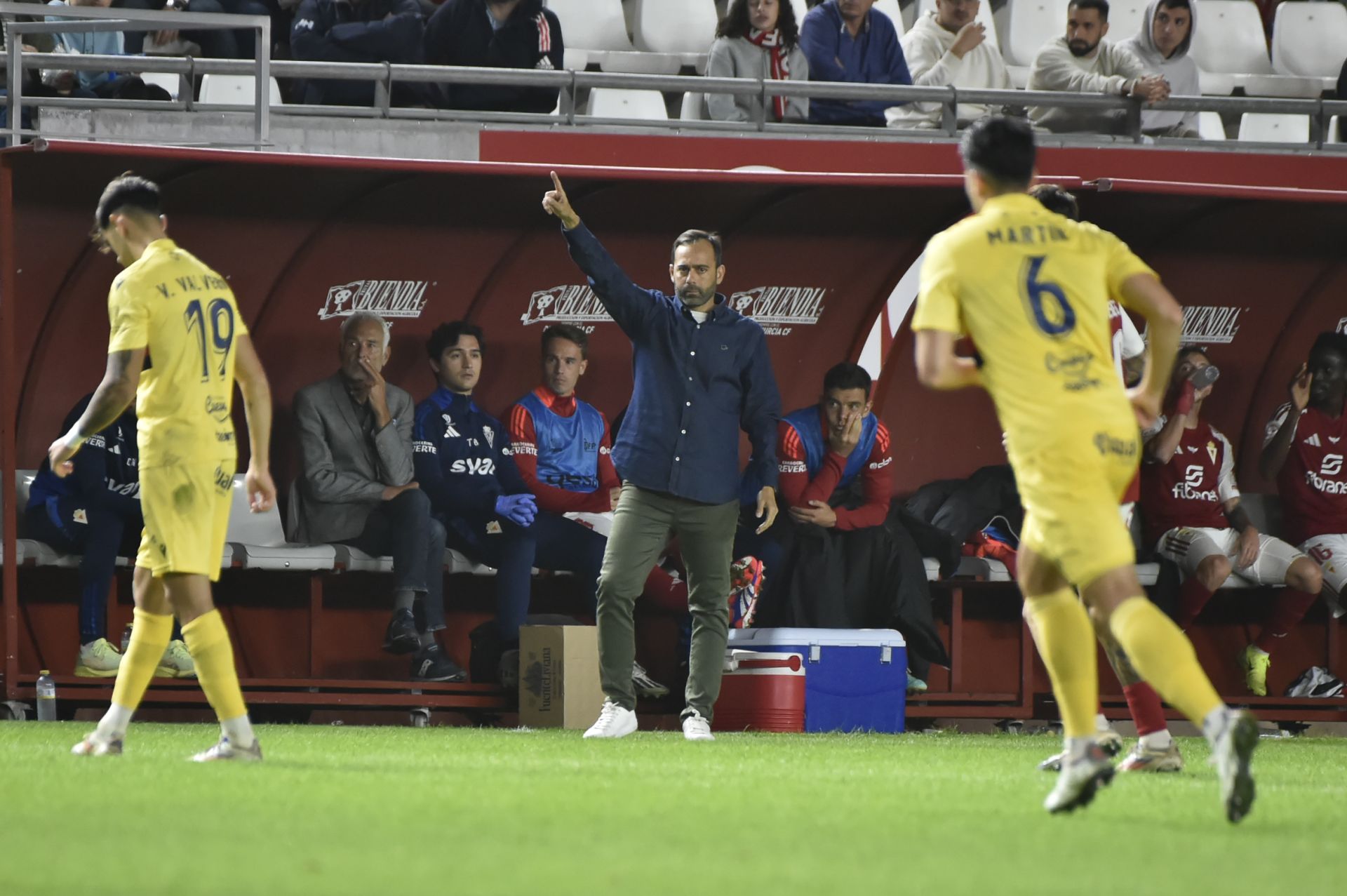 El empate del Real Murcia frente al Atlético Sanluqueño, en imágenes