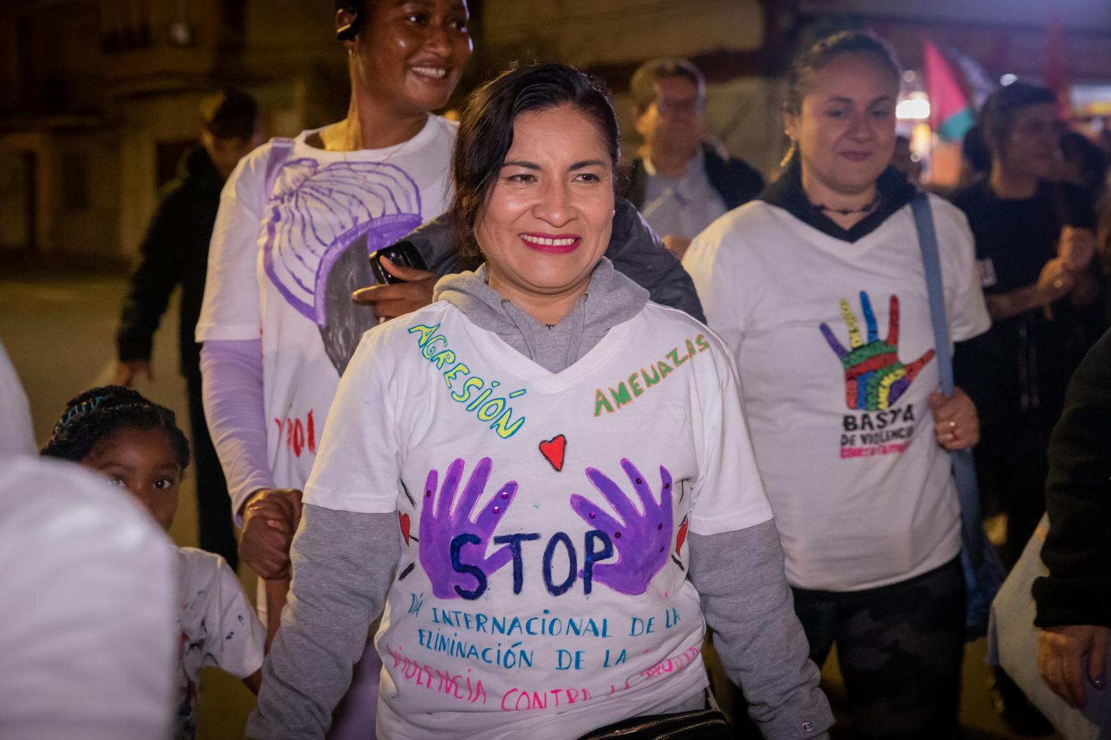 Las imágenes de la marcha del 25-N contra la violencia de género en Orihuela