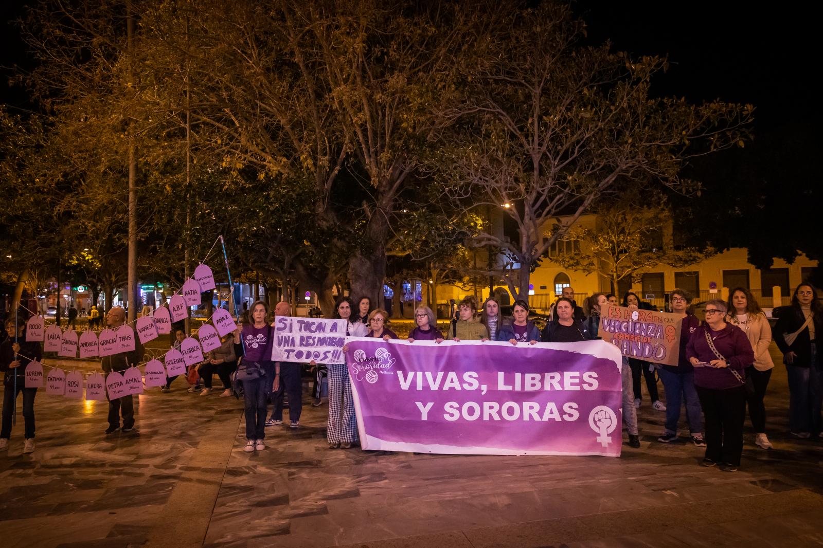 Las imágenes de la marcha del 25-N contra la violencia de género en Orihuela