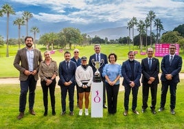 Los participantes en la presentación del Open de España femenino 2024.