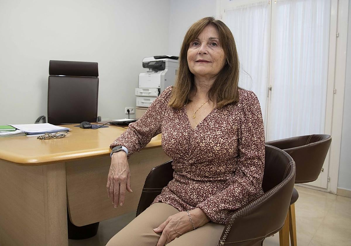 Carmen Jerez, en su despacho de la calle Comedias.