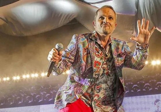 Miguel Bosé en un concierto, en una imagen de archivo.