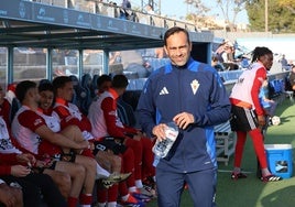 Fran Fernández, el pasado sábado, antes del choque que el Real Murcia disputó en Can Misses frente al Ibiza.