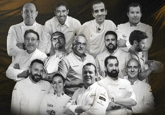 Cocineros participantes en el evento.