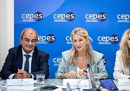 Yolanda Díaz durante su intervención.