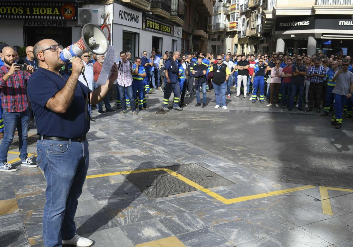 Imagen de archivo de una protesta de los trabajadores de Navancia en Cartagena.