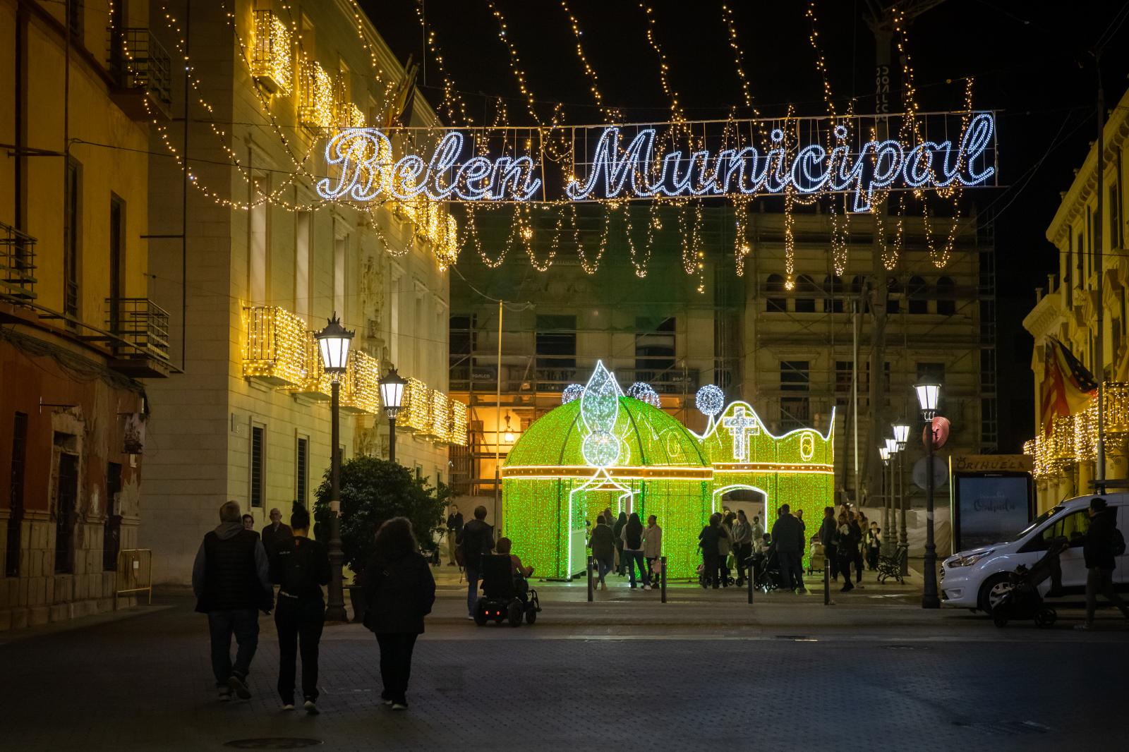 El encendido de las luces de Navidad de Orihuela, en imágenes