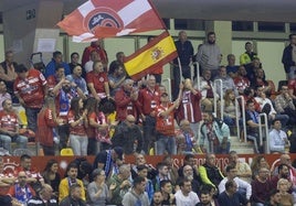 Imagen de archivo de las gradas del Palacio de los Deportes de Cartagena durante un partido del Jimbee.