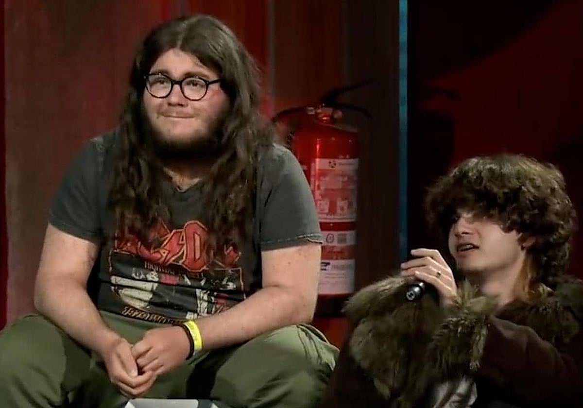 Detective Murciano (izquierda) y Foxer Zorrorífico (derecha), hace unas semanas en La Revuelta.