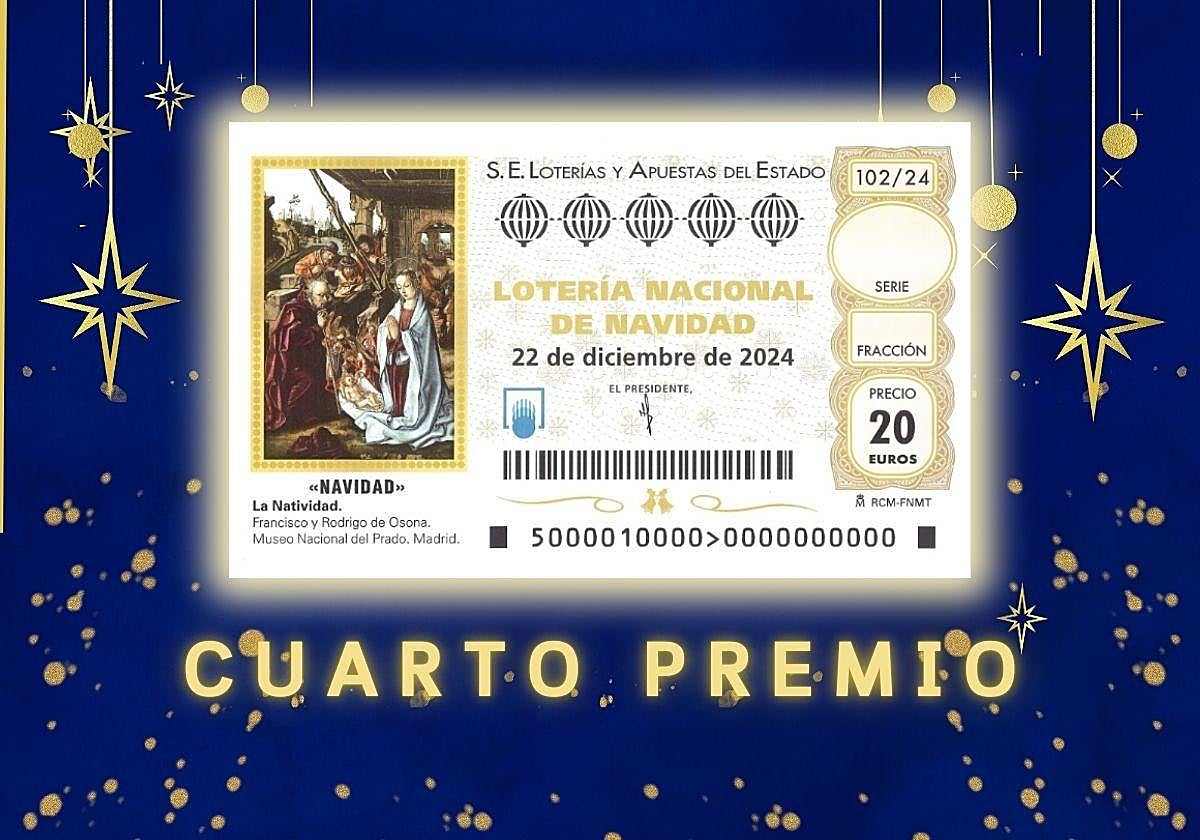 Cuarto premio Lotería Navidad