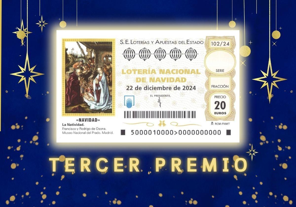 Tercer premio Lotería Navidad