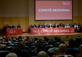 Las imágenes del comité regional del PSRM-PSOE