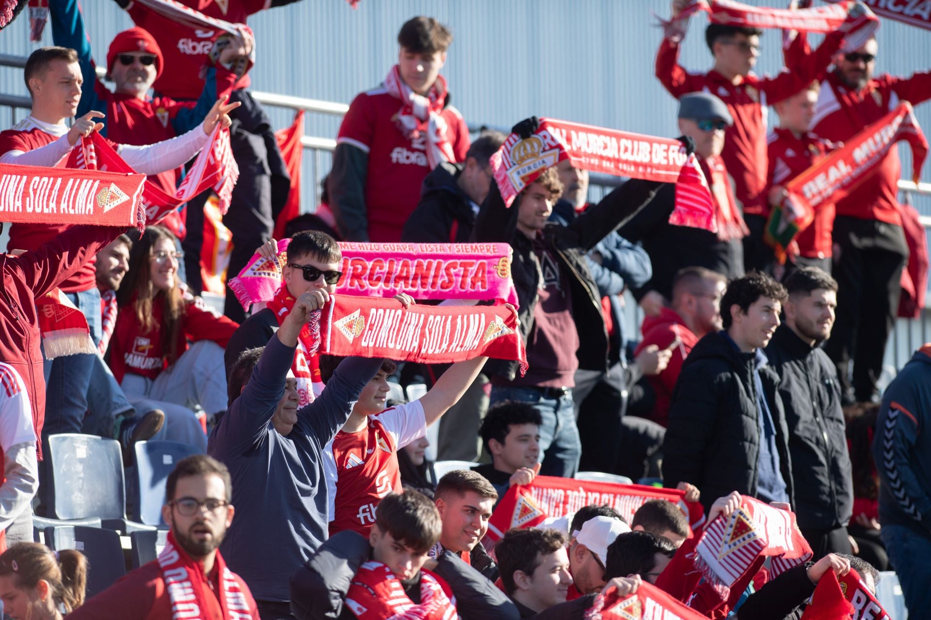 El empate del Real Murcia frente al Fuenlabrada, en imágenes