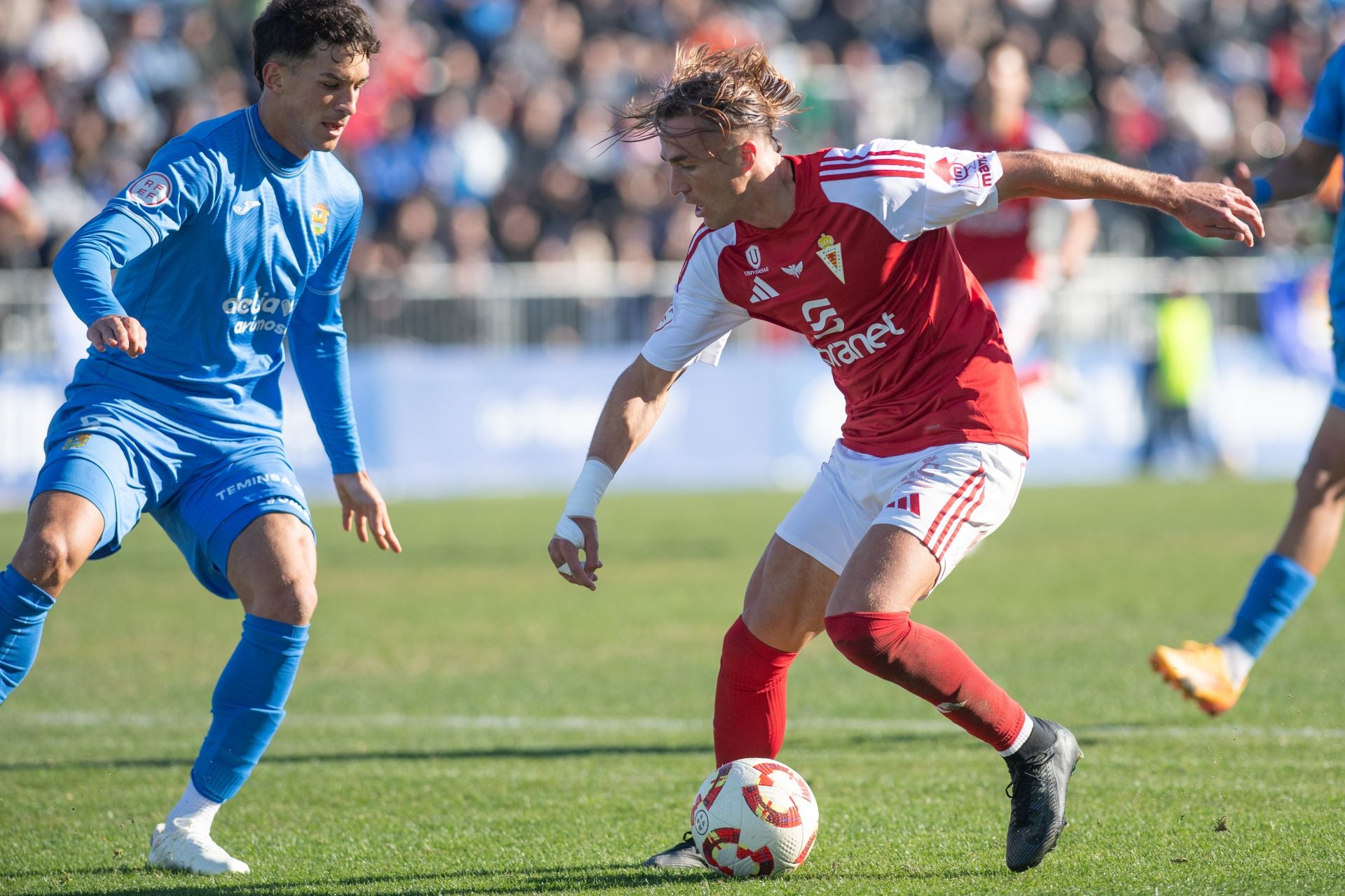 El empate del Real Murcia frente al Fuenlabrada, en imágenes