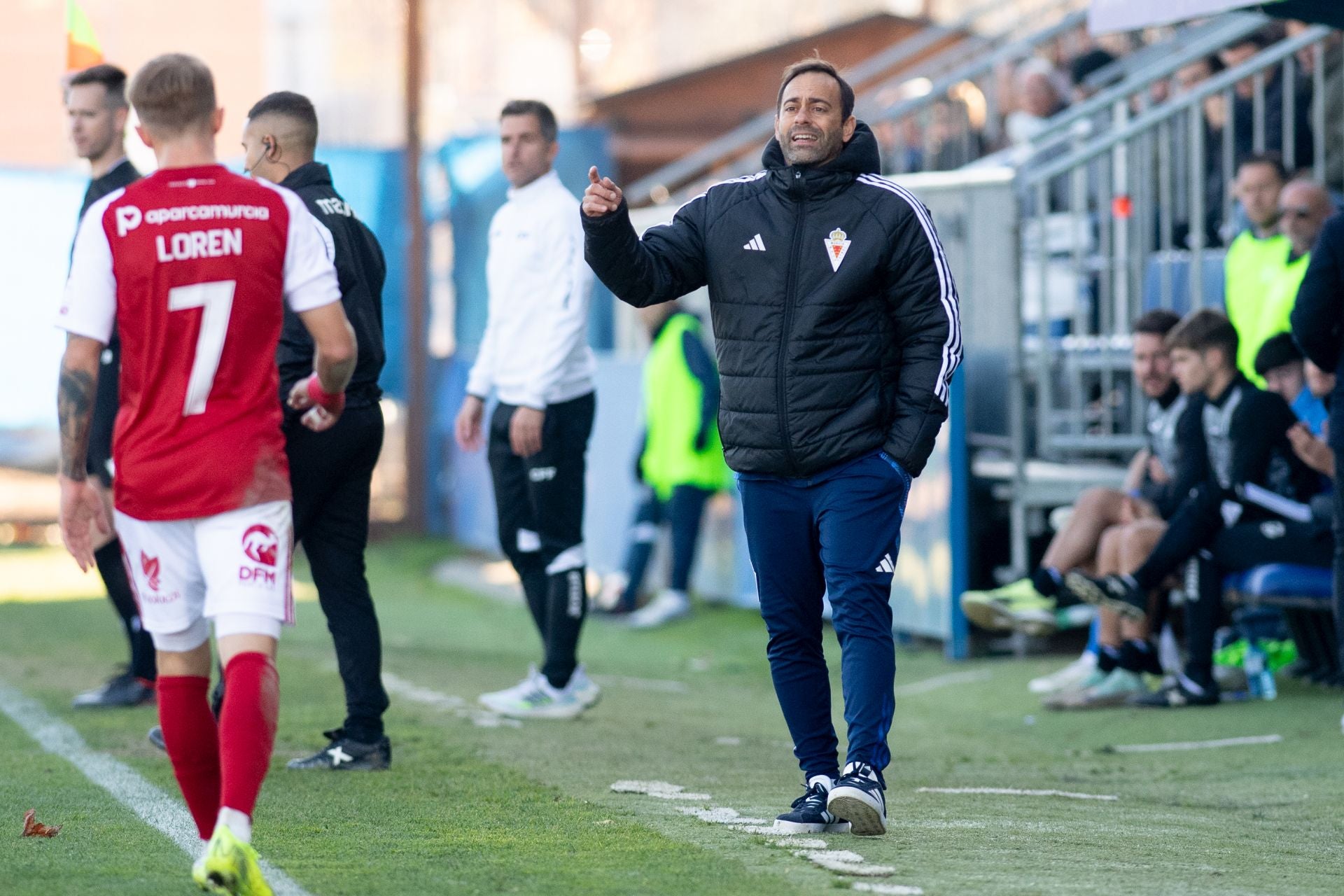 El empate del Real Murcia frente al Fuenlabrada, en imágenes