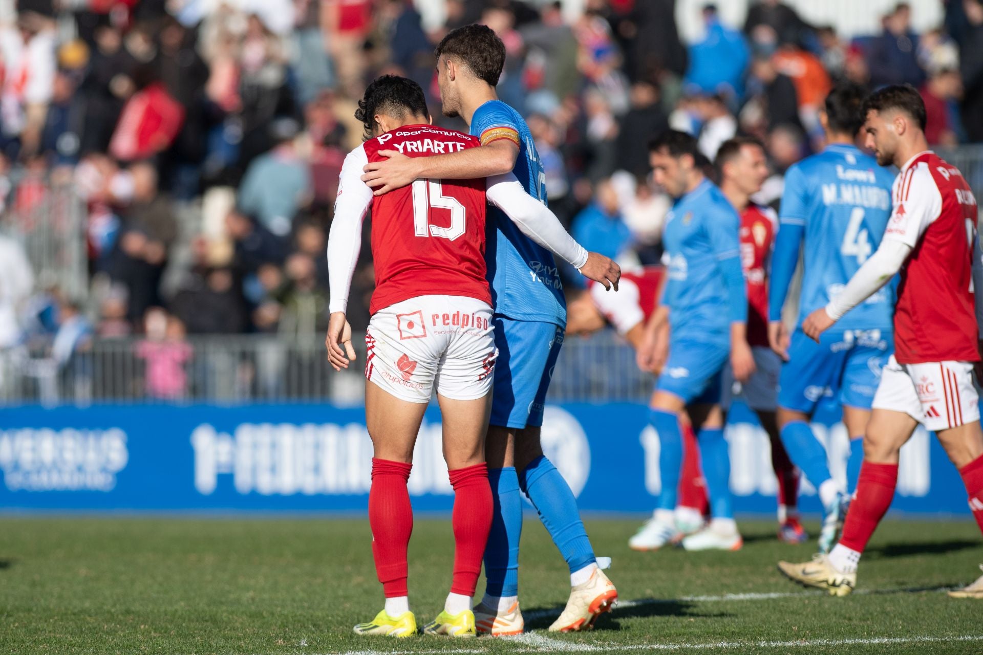 El empate del Real Murcia frente al Fuenlabrada, en imágenes