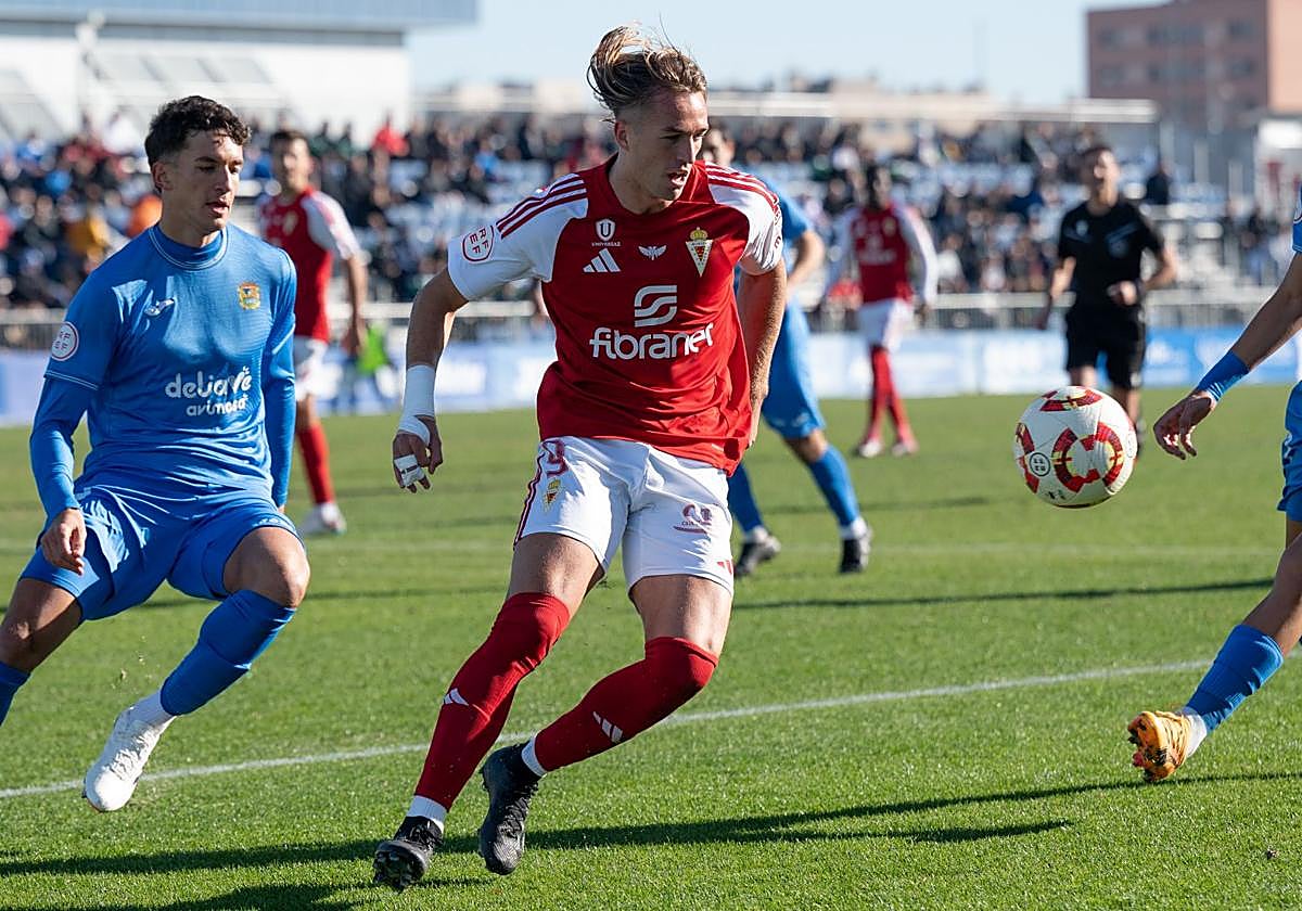 Pedro Benito, en el partido contra el Fuenlabrada.