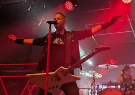 Erik Martensson, durante el concierto de Eclipse en Murcia.