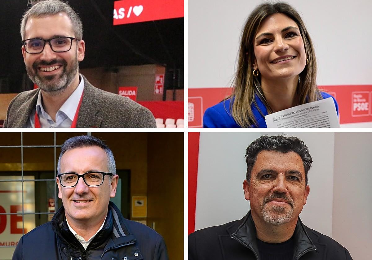 Francisco Lucas, Inmaculada Sánchez, Diego Conesa y José María Almela