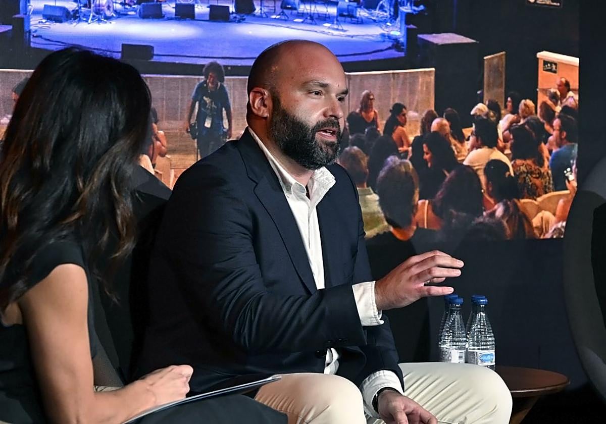 t Visibilidad. José Masegosa durante una intervención en la que participó Hozono Global.