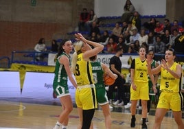 Holesinká se lamenta en una jugada del encuentro ante el Sassari.