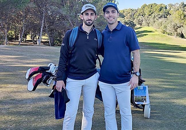José y Álvaro, dos jóvenes aficionados en la prueba.